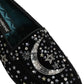Dolce & Gabbana Black Crystal Embellished Dress Loafers Shoes
