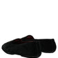 Dolce & Gabbana Black Crown Embellished Dress Loafers Shoes