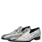 Dolce & Gabbana Gray Baroque Angel Velvet Men Loafers Shoes