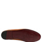 Dolce & Gabbana Brown Leather Logo Slip On Men Loafers Shoes