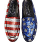 Dolce & Gabbana Multicolor Flag Sequin Dress Loafers Shoes