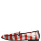 Dolce & Gabbana Multicolor Flag Sequin Dress Loafers Shoes