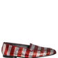 Dolce & Gabbana Multicolor Flag Sequin Dress Loafers Shoes