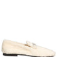 Dolce & Gabbana White Fur Shearling Men Dress Loafers Shoes