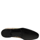 Dolce & Gabbana Beige Sequin Embroidery Dress Loafers Shoes
