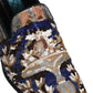 Dolce & Gabbana Multicolor Embroidered Sequin Loafers Shoes