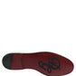 Dolce & Gabbana White Velvet Slip On Men Flats Loafers Shoes