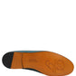 Dolce & Gabbana Blue Leather Logo Slip On Men Loafers Shoes