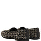 Dolce & Gabbana Black Crystal Embellished Dress Loafers Shoes