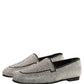 Dolce & Gabbana Silver Crystal Embellished Men Loafers Shoes
