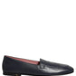 Dolce & Gabbana Navy Blue Leather Logo Slip On Loafers Shoes