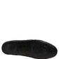 Dolce & Gabbana Black Gold Sequined Men Dress Loafers Shoes