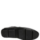 Dolce & Gabbana Black Deerskin Leather Driver Loafers Shoes