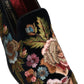 Dolce & Gabbana Black Velvet Floral Embroidery Loafers Shoes