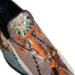Dolce & Gabbana Multicolor Embroidered Sequin Loafers Shoes