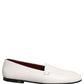 Dolce & Gabbana White Leather Logo Slip On Men Loafers Shoes