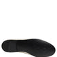 Dolce & Gabbana White Satin Logo Slip On Flats Loafers Shoes