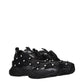 Versace Black Fabric Sneakers