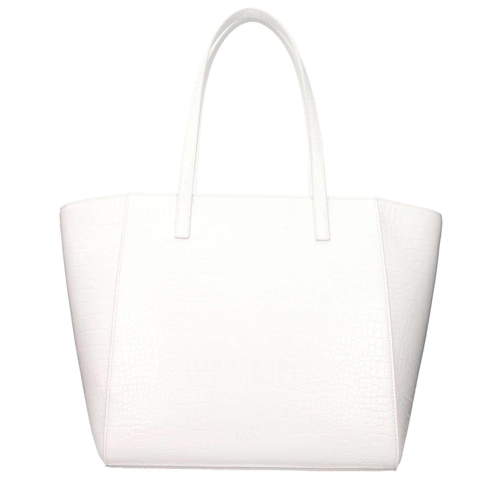Karl Lagerfeld White Polyethylene Shoulder Bag