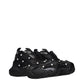 Versace Black Fabric Chunky Sneakers