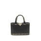Valentino Garavani Black Calf Leather Bos Taurus Handbag