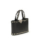 Valentino Garavani Black Calf Leather Bos Taurus Handbag