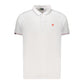 Lotto White Polyester Men's Polo Shirt
