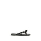 Valentino Garavani Black Cotton Flip-Flop Sandals