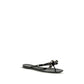 Valentino Garavani Black Cotton Flip-Flop Sandals
