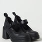 Dr. Martens Black Leather Platform Pumps