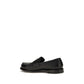 Premiata Black Calf Leather Bos Taurus Slip-On Loafers