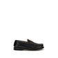 Premiata Black Calf Leather Bos Taurus Slip-On Loafers