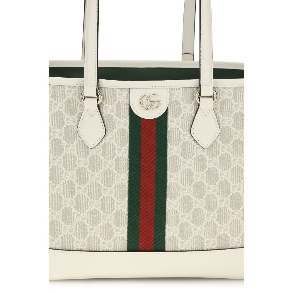 Gucci White Cotton Handbag