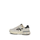 Premiata White Polyester Low Top Sneakers