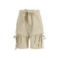 Marant Etoile Beige Viscose Bermuda Shorts