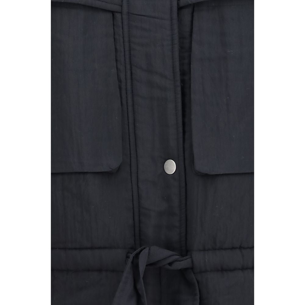 Marant Etoile Black Modal Full-Length Jacket