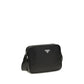 Prada Black Calf Leather Bos Taurus Shoulder Bag
