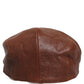 Dolce & Gabbana Men Brown Lamb Leather Newsboy Cloth Capello Hat