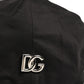 Dolce & Gabbana Men Black Cotton Stretch Newsboy Cloth Capello Hat