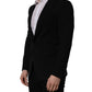 Dolce & Gabbana Black Wool Single Breasted Men Blazer Jacket