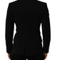 Dolce & Gabbana Black Wool Single Breasted Men Blazer Jacket