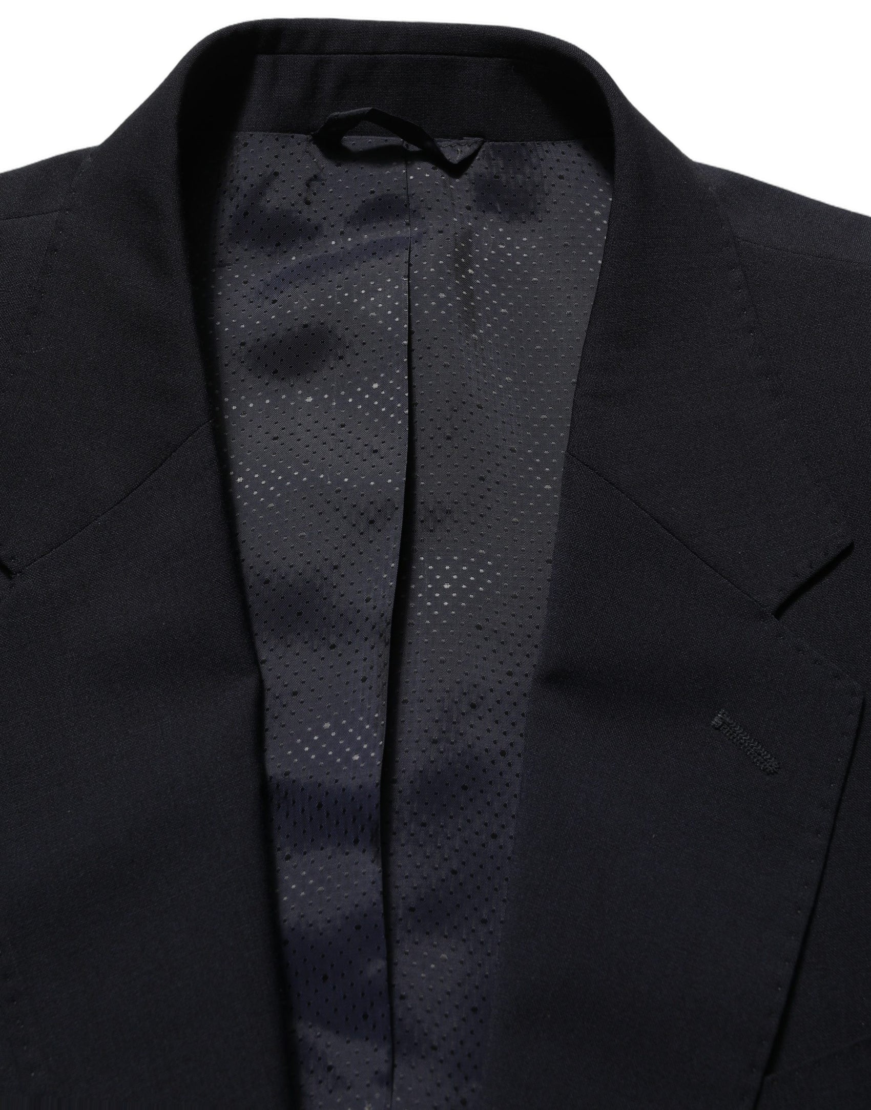 Dolce & Gabbana Black Wool Single Breasted Men Blazer Jacket