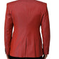 Dolce & Gabbana Red Wool Single Breasted Men Blazer Jacket