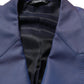 Dolce & Gabbana Blue Wool Double Breasted Men Blazer Jacket