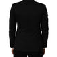 Dolce & Gabbana Black Polyester Single Breasted Blazer Jacket