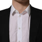 Dolce & Gabbana Black Polyester Single Breasted Blazer Jacket