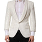 Dolce & Gabbana White Viscose Single Breasted Blazer Jacket
