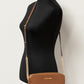 Michael Kors Women'S Zipper Closure Saffiano Leather Crossbody Bag