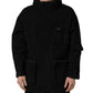Dolce & Gabbana Black Nylon Men Hooded Windbreaker Jacket