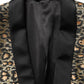 Dolce & Gabbana Gold Leopard Single Breasted Men Coat Jacket